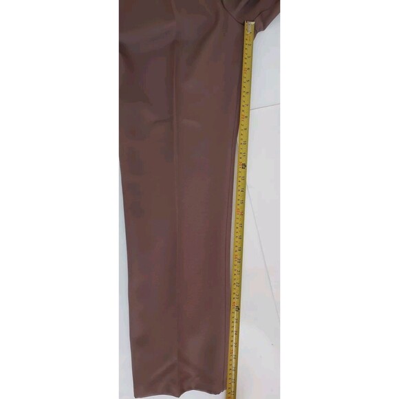 NWT Vintage Item Eyes Brown Hi Waist Pleated Straight Leg Dress Pants Size 13/14 - Picture 5 of 8